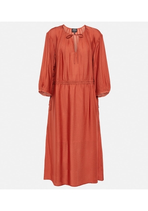 A.P.C. Eve pleated jersey midi dress