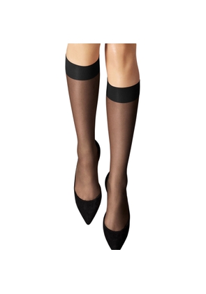 Wolford Ladies Nude 8 Sheer Knee-high Stockings In Black