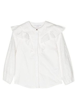 Chloe Kids Ruffled Woven Cotton Blouse