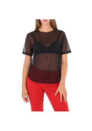 Wolford Ladies Black Loose Fit Tulle Shirt