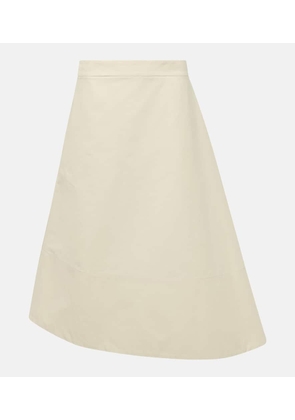 Jil Sander Asymmetric cotton midi skirt