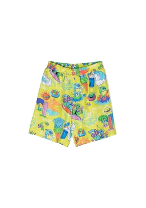 Young Versace Kids Medusa Sunnies Silk Shorts
