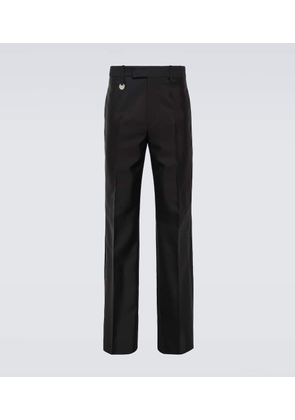 Burberry EKD wool and silk straight pants