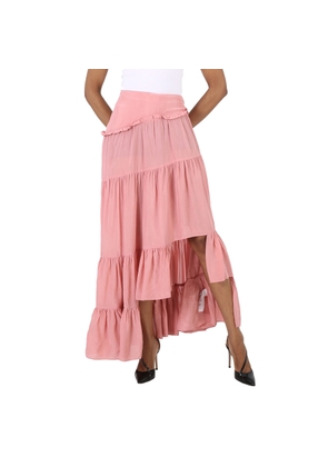 3.1 Phillip Lim Ladies Dusty Pink Full Gathered Asymmetrical Skirt