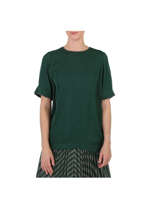 Essentiel Ladies Green Crewneck T-shirt
