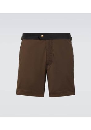 Tom Ford Poplin swim trunks