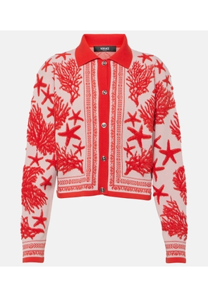 Versace Barocco Sea jacquard cardigan