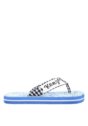 Kenzo Boys Hawaiian-Print Logo Flip Flops