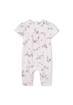 Kenzo Girls Graphic-Print Short Sleeve Romper