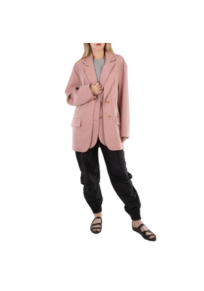 Tibi Ladies Toffee Brown Cassius Suiting Double Layer Liam Blazer