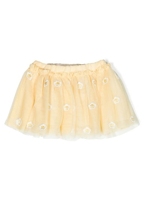 Stella Mccartney Girls Daisy Gauze Embroidered Tulle Skirt