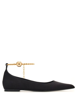 Ferragamo Ankle Chain Link Ballet Flats