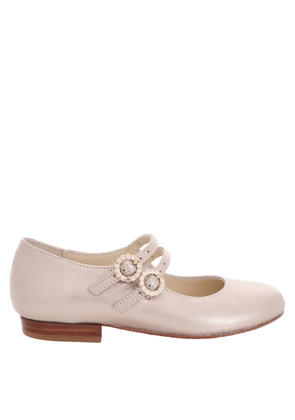 Bonpoint Leather Ballerina Shoes