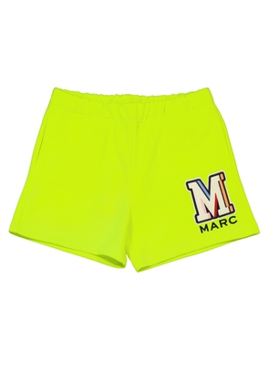 Little Marc Jacobs Girls Ochre Embroidered Fleece Logo Shorts