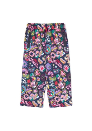 Little Marc Jacobs Kids Patches Print Pants