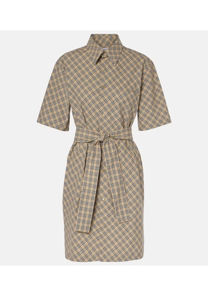 Burberry Burberry Check cotton shirt dress