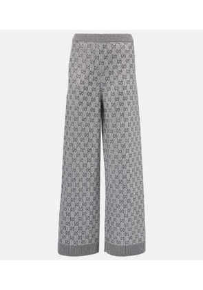 Gucci Wool and cashmere-blend wide-leg pants