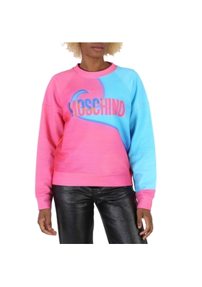 Moschino Ladies Projection Print Cotton Sweatshirt