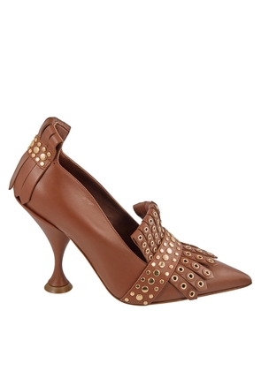 Burberry Ladies Goodall 105 Kiltie Fringe Court Pumps