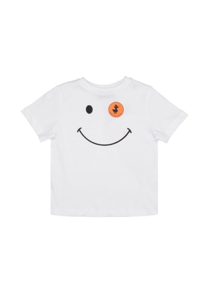 Save The Duck Kids White Asa Smiley Face