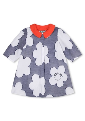 Kenzo Girls Floral Print Cotton Dress