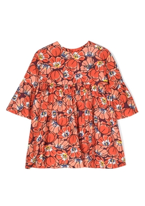 Kenzo Girls Floral Print Lyocell Dress