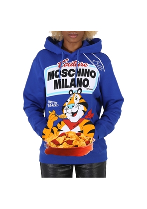 Moschino Tony the Tiger Graphic Hoodie in Blue