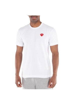 Cdg Play Invader Heart Pixel T-Shirt