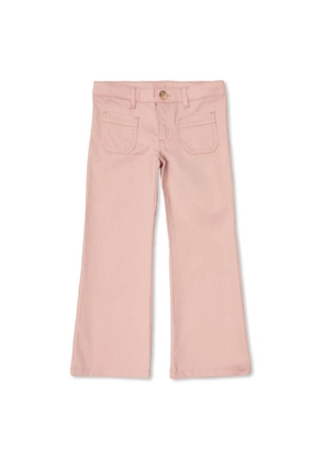 Bonpoint Girls Junon Flared Cotton Trousers