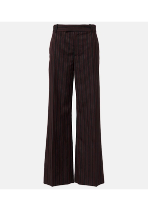 McQueen Pinstripe wool straight pants