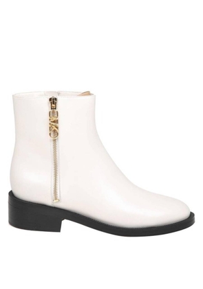 Michael Kors Cream Regan Leather Ankle Boots