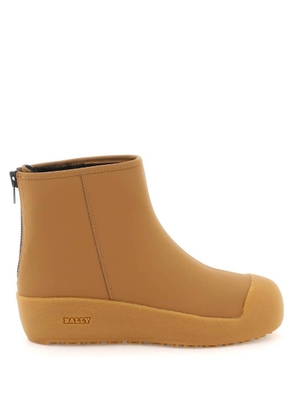 Bally Camel Bernina Leather Ankle Boots