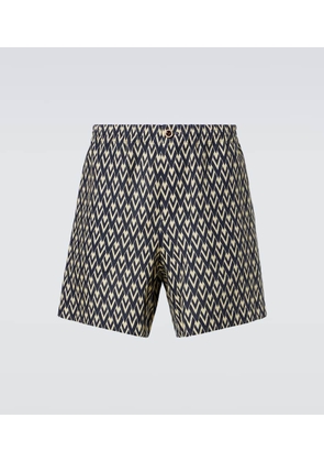 Valentino Toute La V linen Bermuda shorts