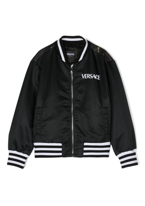 Young Versace Kids City Lights Graphic Print Bomber Jacket