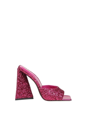 The Attico Ladies Pink Sequins Devon 115 mm Mule
