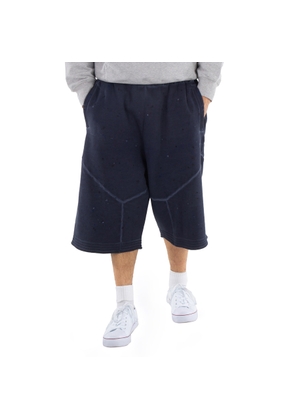 A Cold Wall Navy Studio Wide Leg Faded Jersey Shorts