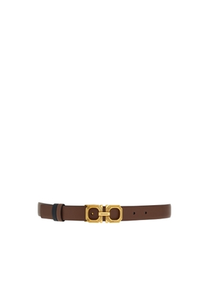 Ferragamo Gancini-Buckle Leather Belt