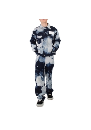 A Cold Wall Bleach Wash Wide-Leg Jeans