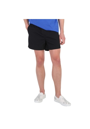 A Cold Wall Mens Black Essential Logo Patch Swim Shorts