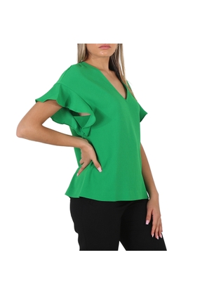 Essentiel Ladies Sinai Wimbledon Green Short Sleeve Shirt
