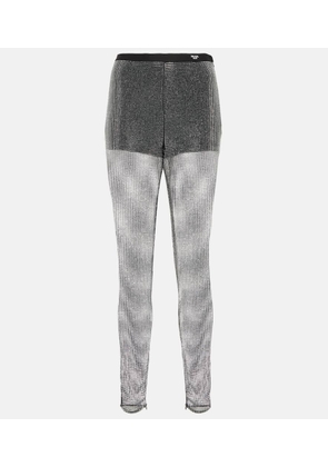 Prada Embellished mesh pants
