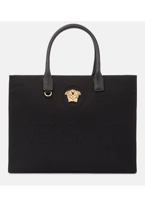 Versace La Medusa cotton canvas tote bag