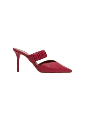 Malone Souliers Matilda 85 Pointed Leather Mules in Cherry
