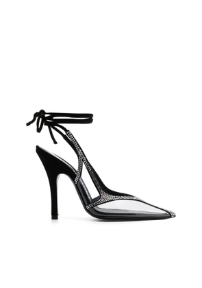 The Attico Ladies Silver Venus 100Mm Embellished Pumps