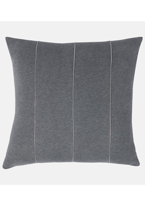 Brunello Cucinelli Embellished cotton cushion