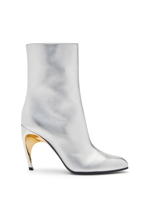 Alexander Mcqueen Armadillo 95mm Leather Ankle Boots