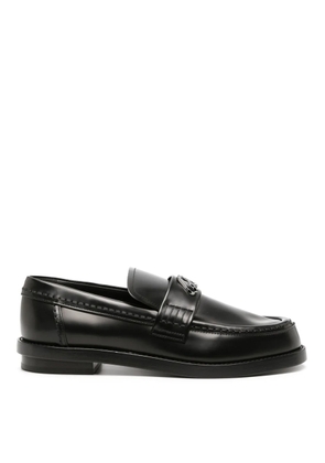 Alexander Mcqueen Seal-Plaque Leather Loafers