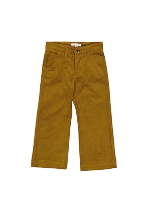 Chloe Girls Gold Yellow Velvet Corduroy Trousers