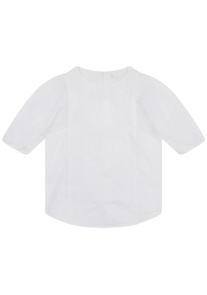 Chloe Girls Crewneck Cotton Voile Blouse