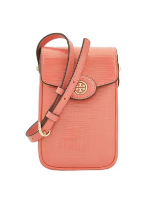 Tory Burch Embossed Leather Robinson Phone Crossbody Bag